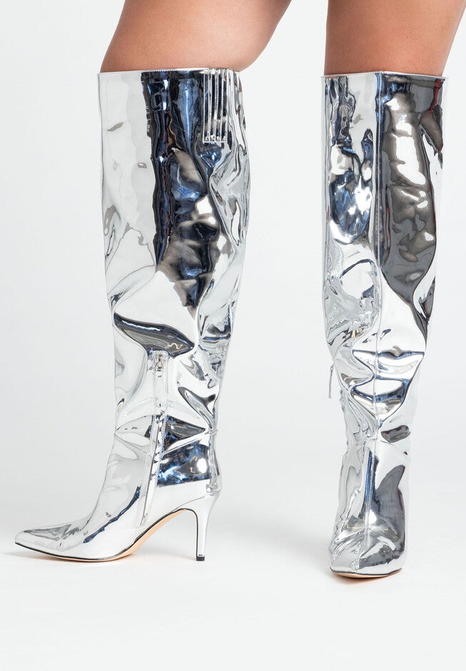 Valeria Silver Boot , SILVER, hi-res image number null