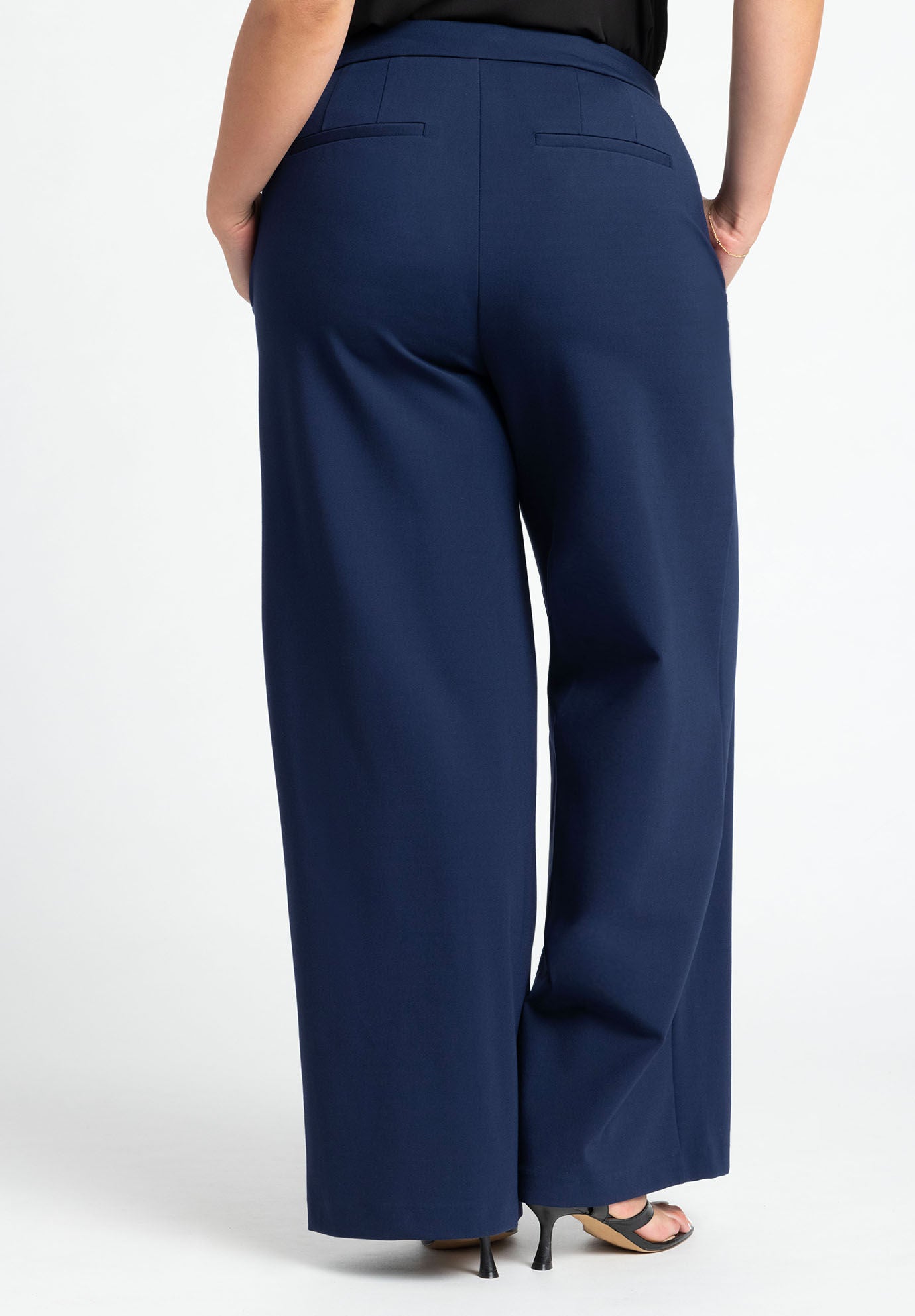 The Ultimate Stretch Wide Leg Pant, MARITIME BLUE, alternate image number 2