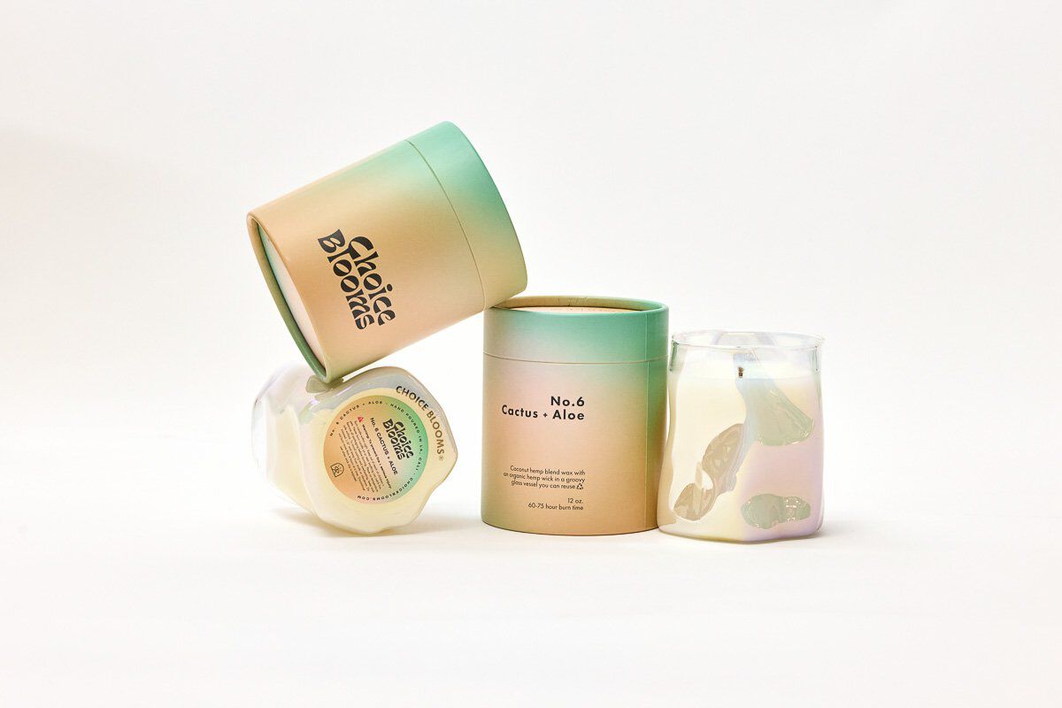 12 oz. No. 6 Cactus + Aloe Candle, NO.6 CACTUS ALOE, on-hover image number 1