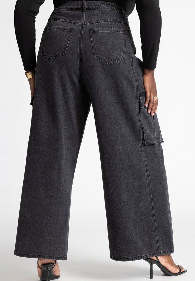 Wide Leg Cargo Jean, , on-hover image number null