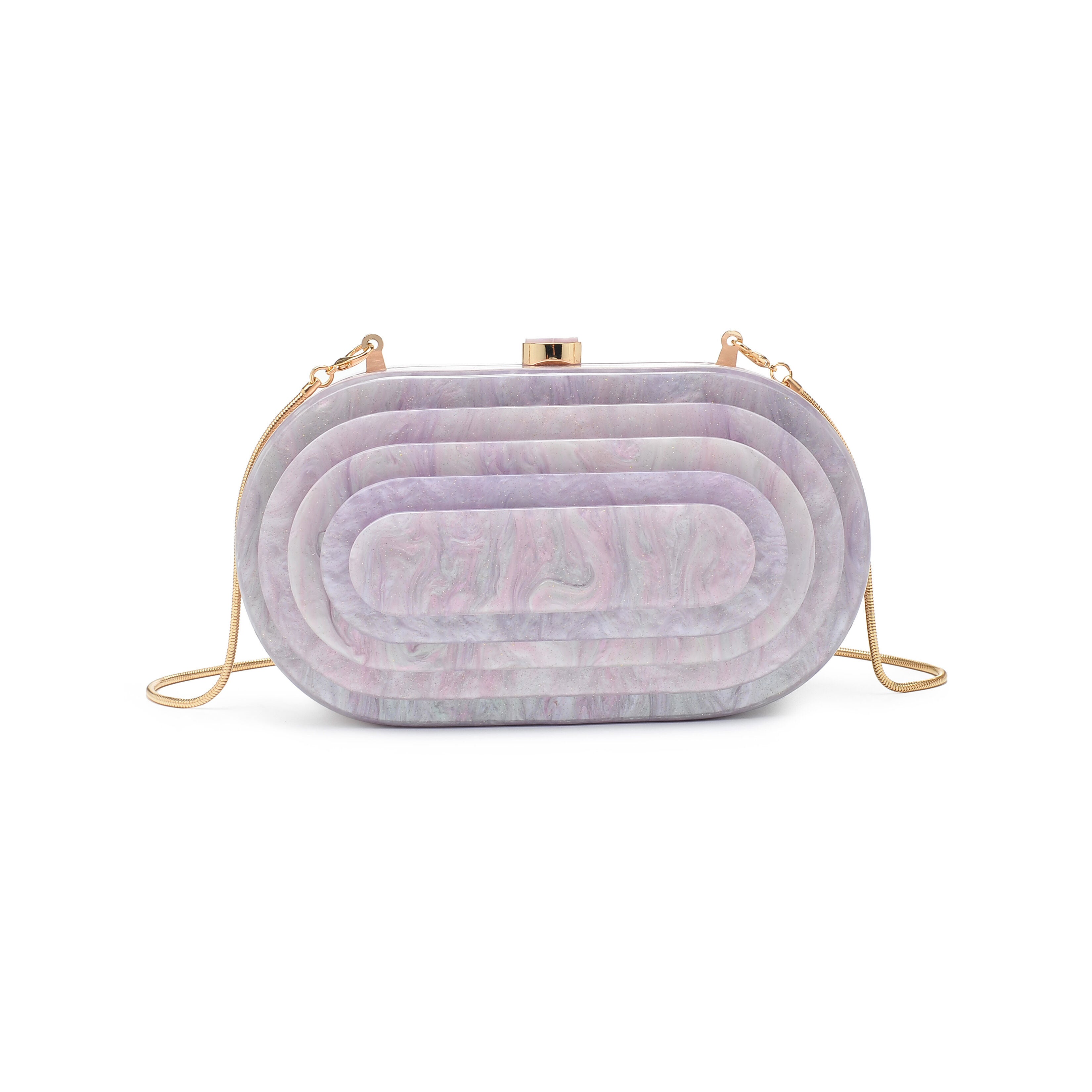 Jimberly Art Deco Evening Bag, LILAC, hi-res image number 0