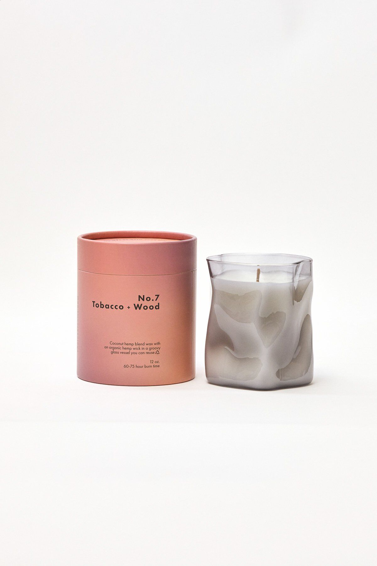 12 oz. No. 7 Tobacco + Wood Candle, NO.7 TOBAC WOOD, hi-res image number 0
