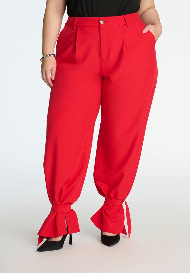 Ankle Tie Trouser, BARBADOS CHERRY, on-hover image number null