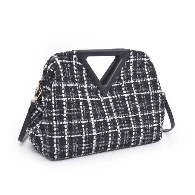 Natasha Tweed Crossbody, BLACK WHITE, on-hover image number null