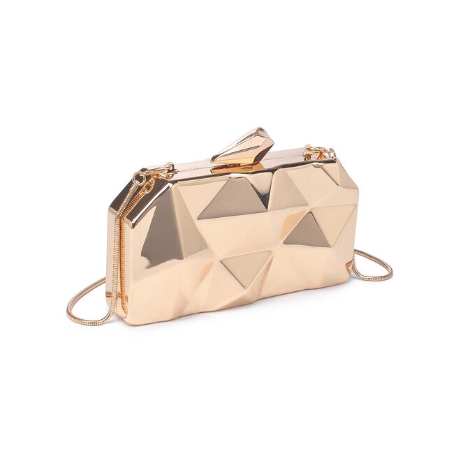 Shiloh Geometric Shaped Evening Bag, GOLD, on-hover image number null