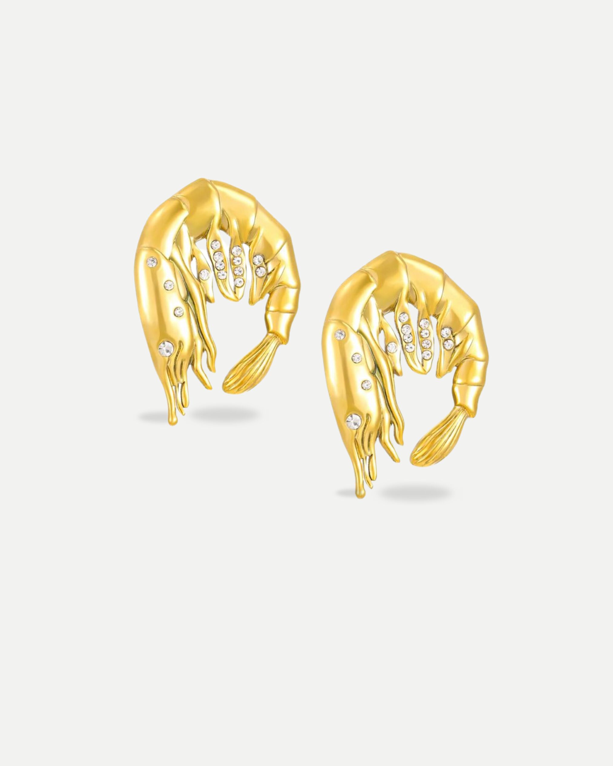 Gilda Prawn Earrings, GOLD, hi-res image number 0