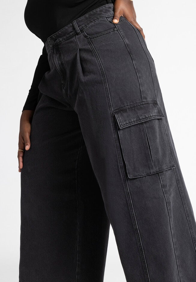 Wide Leg Cargo Jean, , alternate image number null