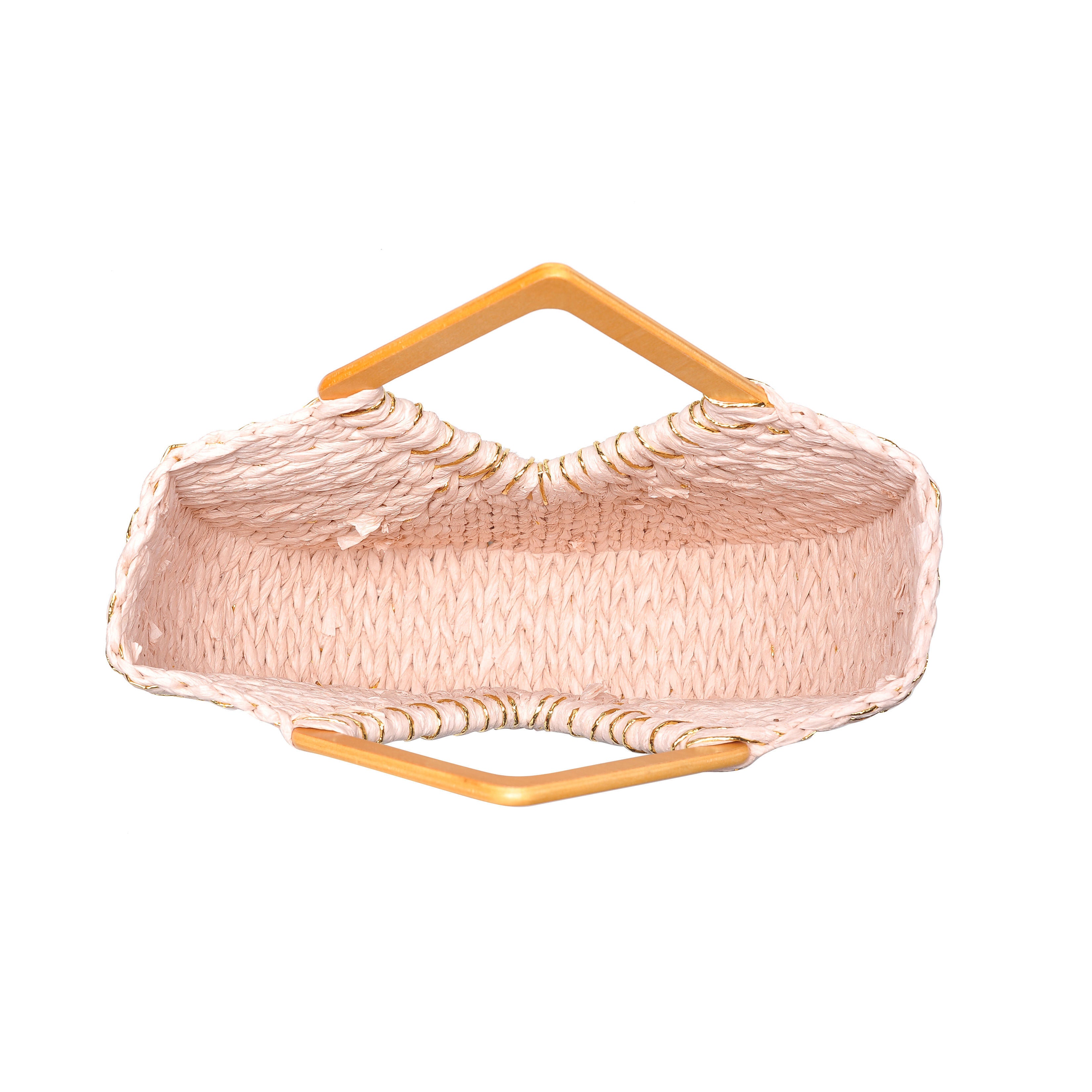 Kehlani Glitter Straw Tote, PINK, alternate image number 3