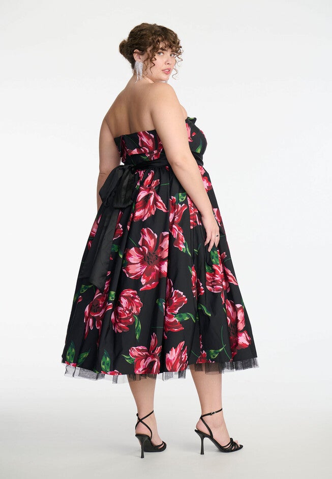 ELOQUII x kate spade new york Floral Pleated Gown, ELEGANT BLOOMS, alternate image number null