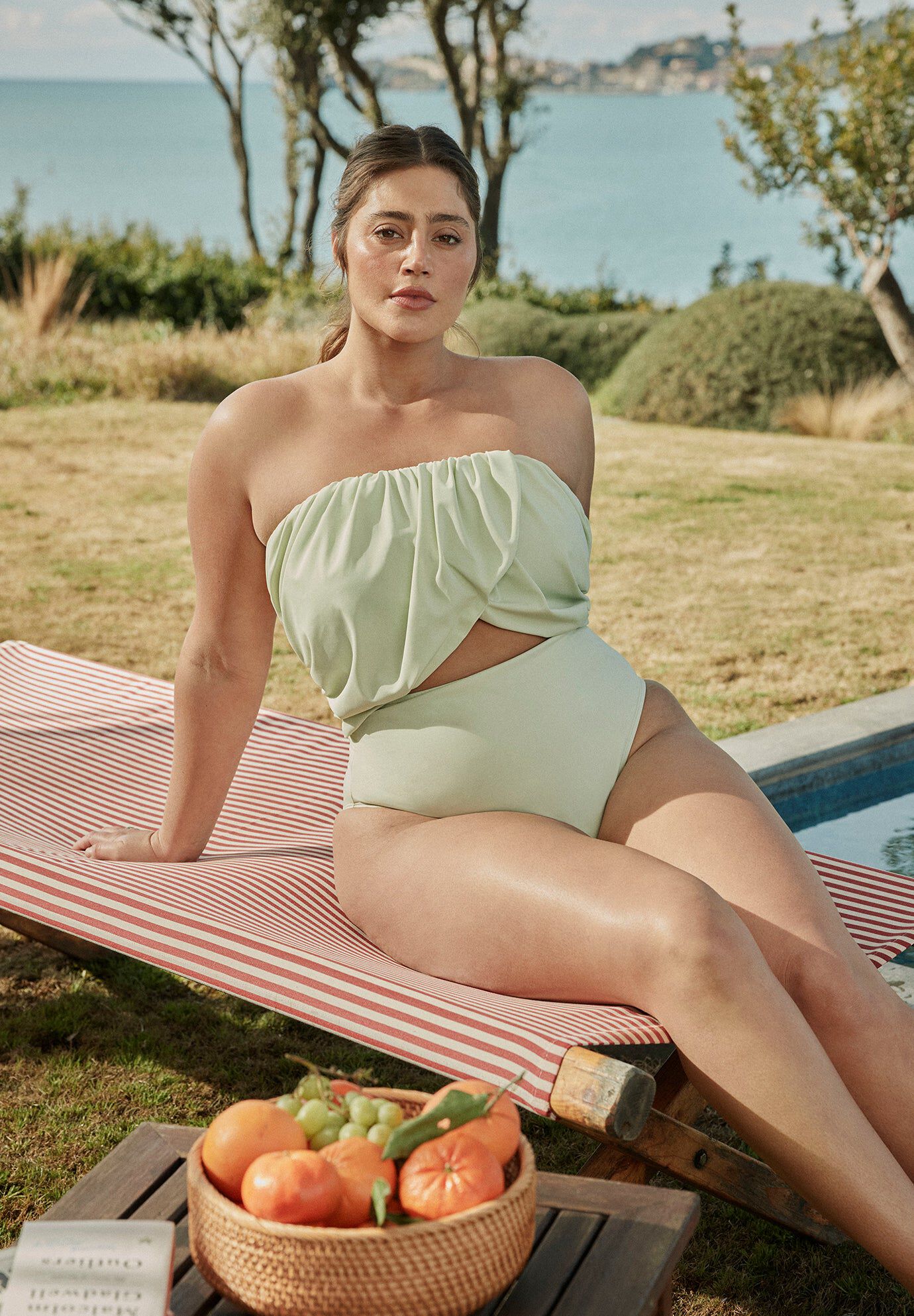 Crossover Strapless One Piece