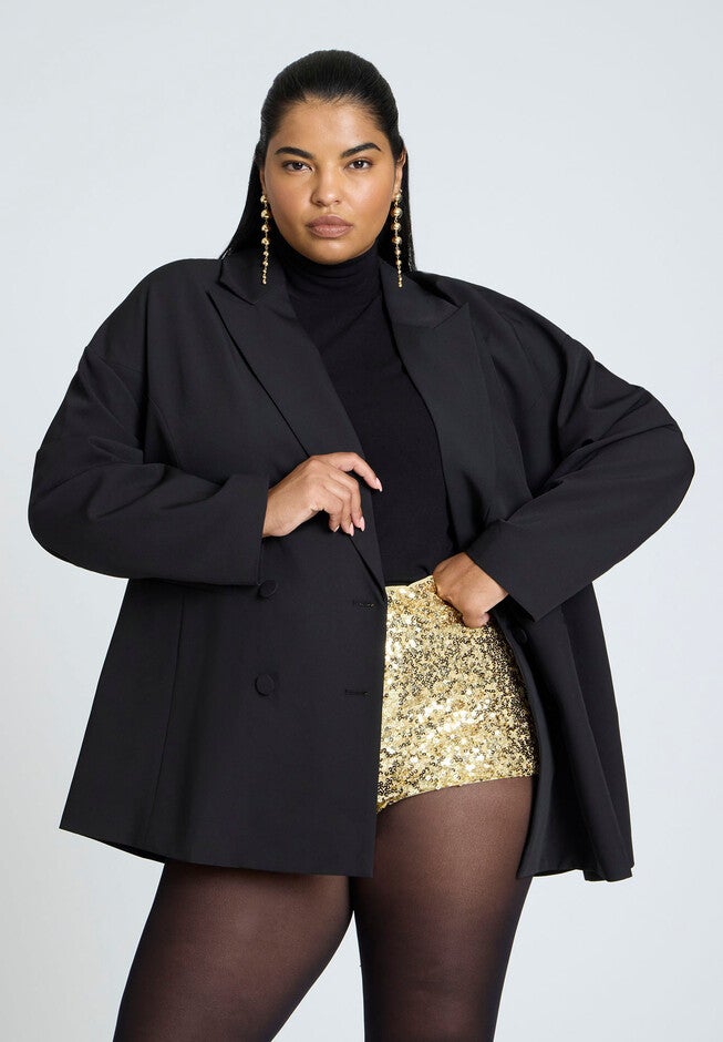 Sequin Hot Short, GOLD SHIMMER, alternate image number null