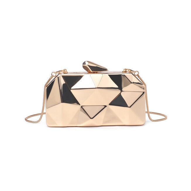 Shiloh Geometric Shaped Evening Bag, GOLD, alternate image number null