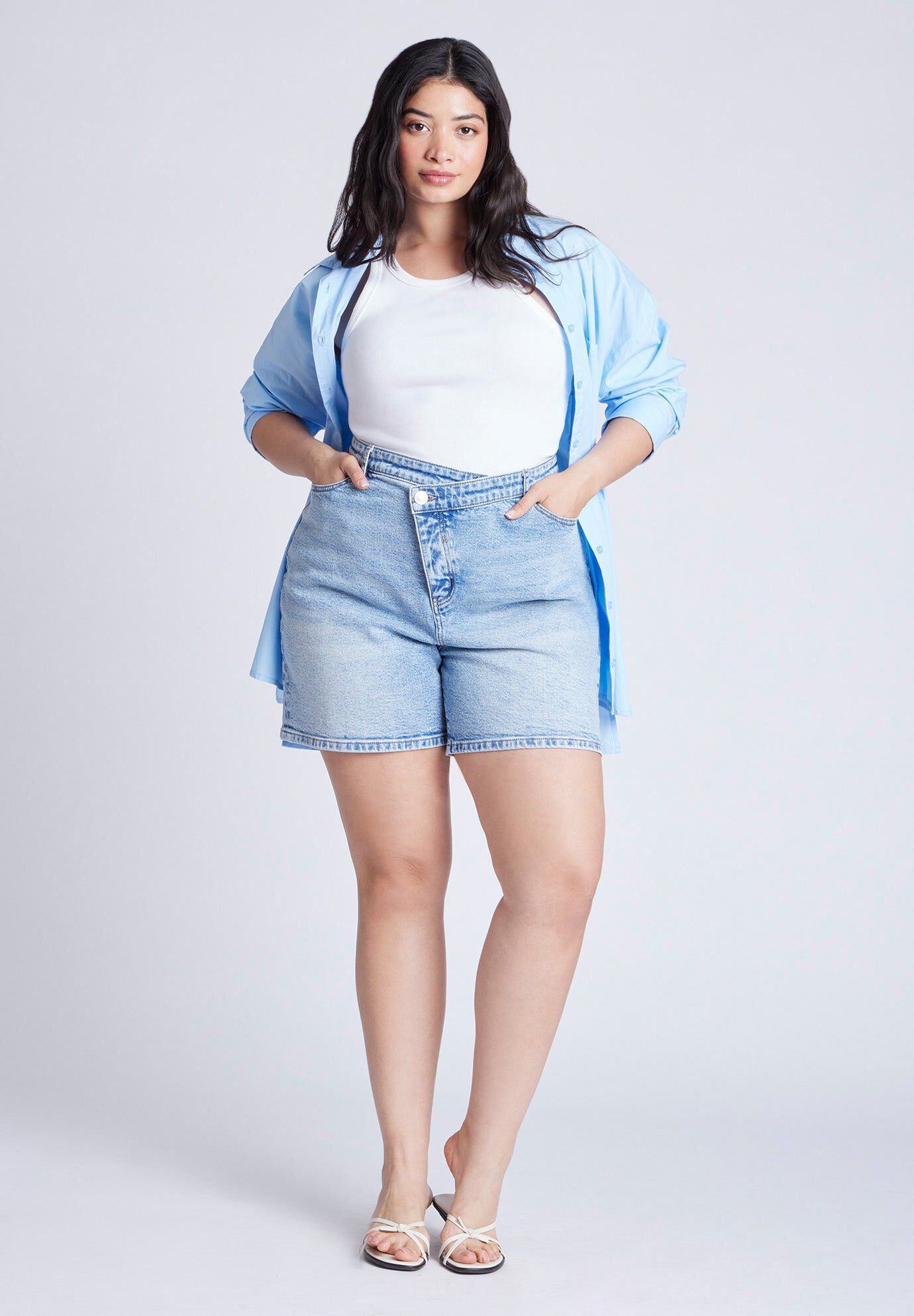 Overlap Waistband Shorts | OneStopPlus