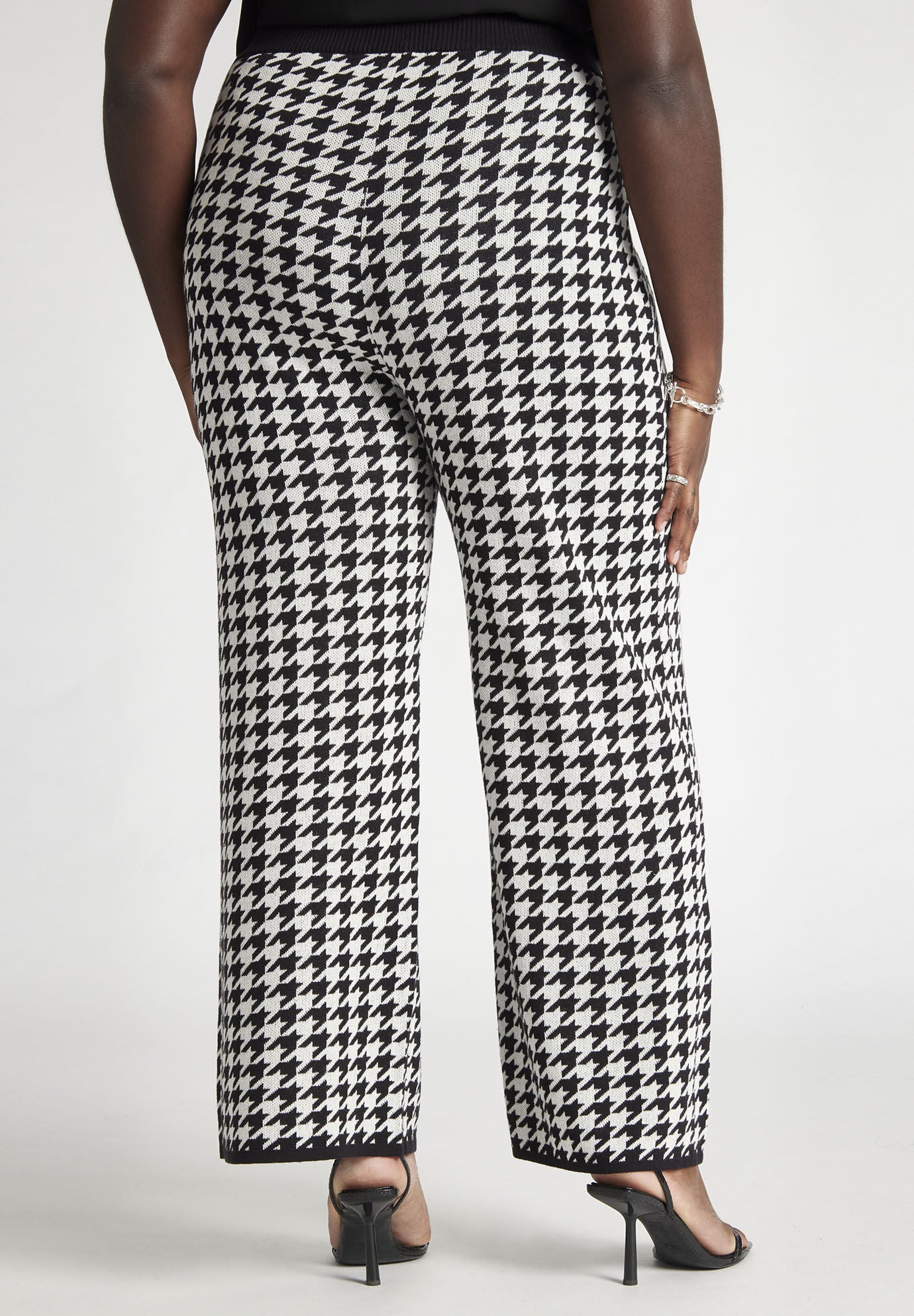 Dragonfruit Tweed Wide Leg Dress Pant