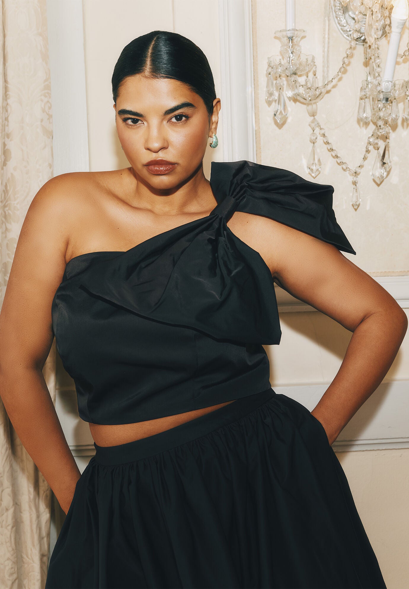 Crop Top With Large Bow