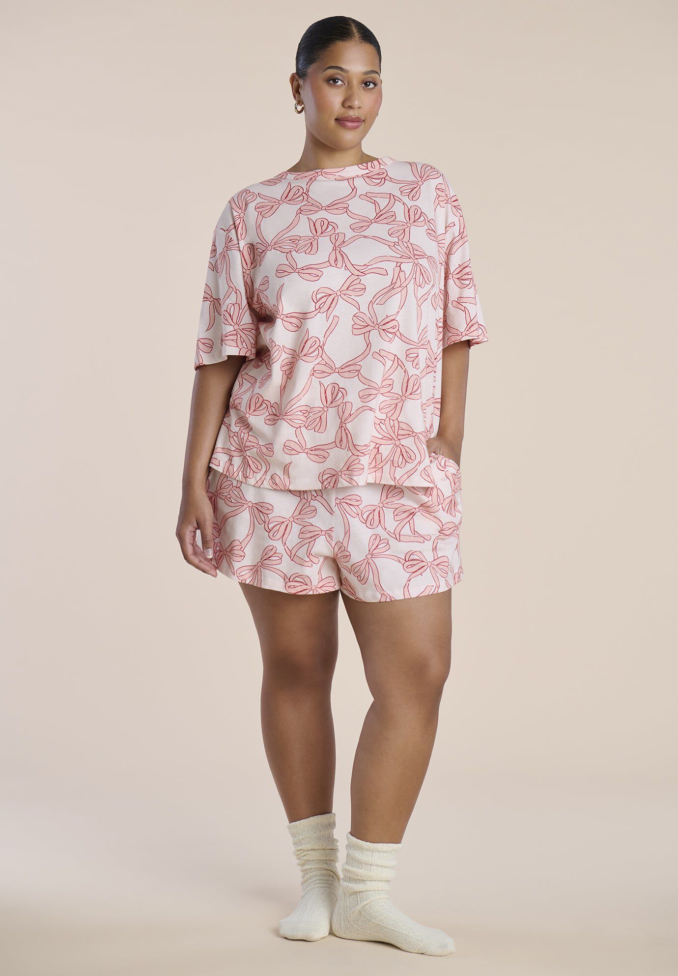 Printed Cotton Pajama Set