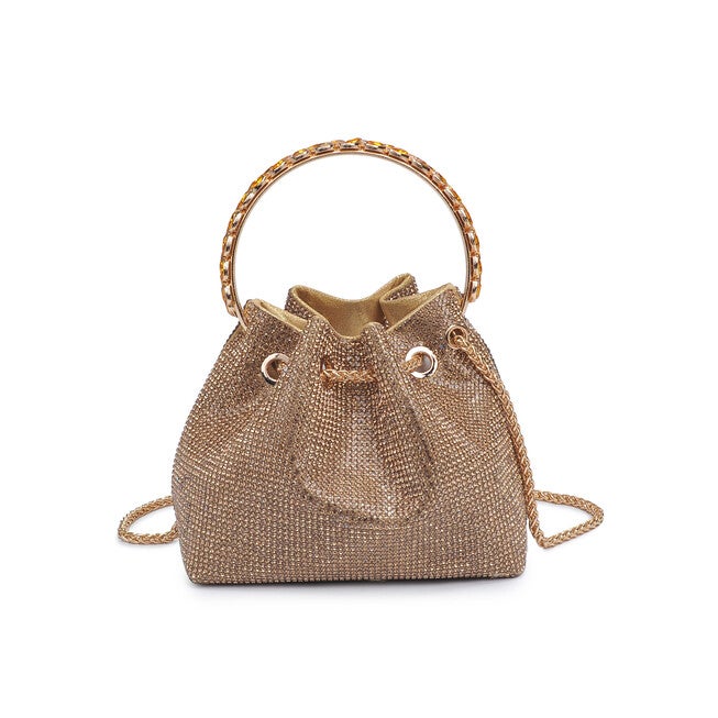 Vontrice Rhinestone Evening Bag, GOLD, alternate image number 2