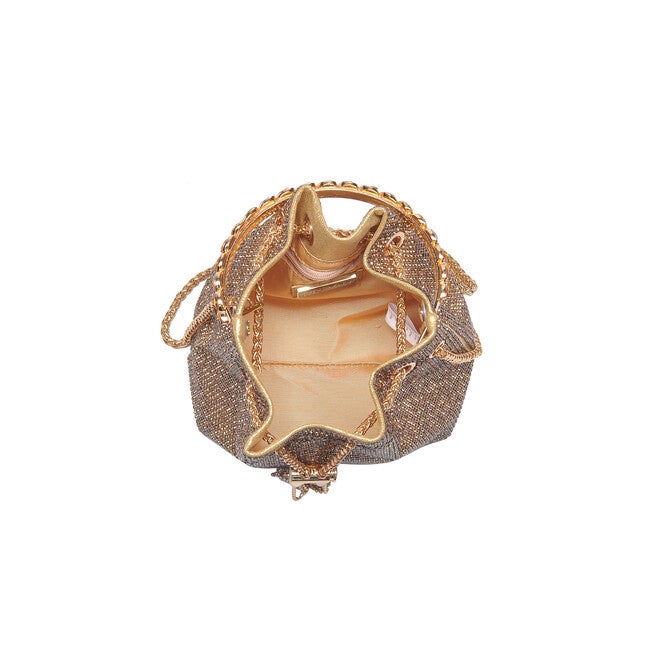 Vontrice Rhinestone Evening Bag, GOLD, alternate image number 3