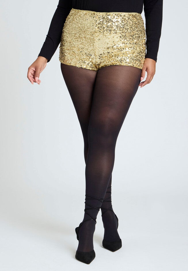Sequin Hot Short, GOLD SHIMMER, alternate image number null