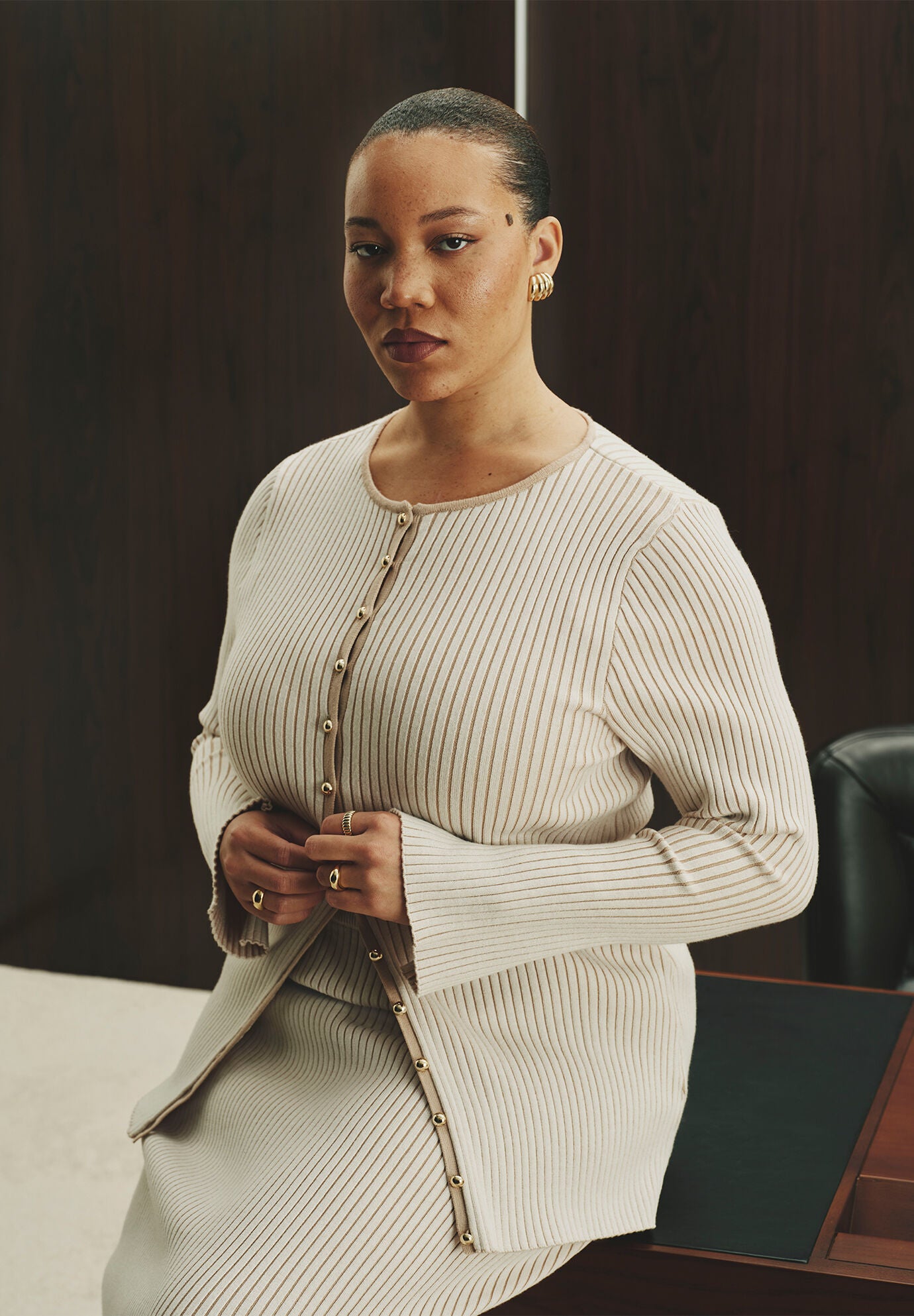 Longline Button Up Cardigan