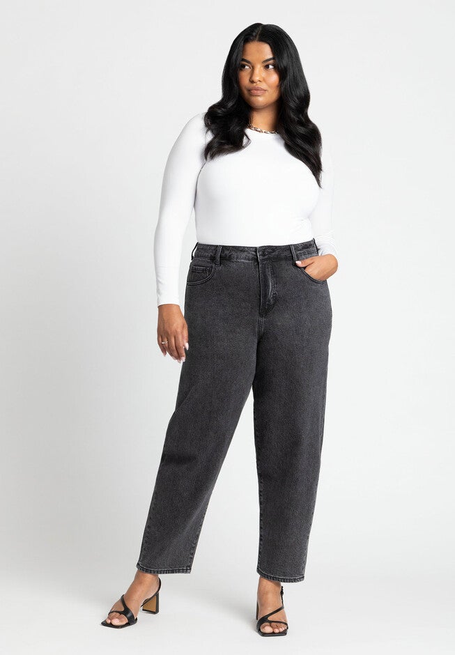 The Barrel Leg Jean, VINTAGE BLACK, hi-res image number null