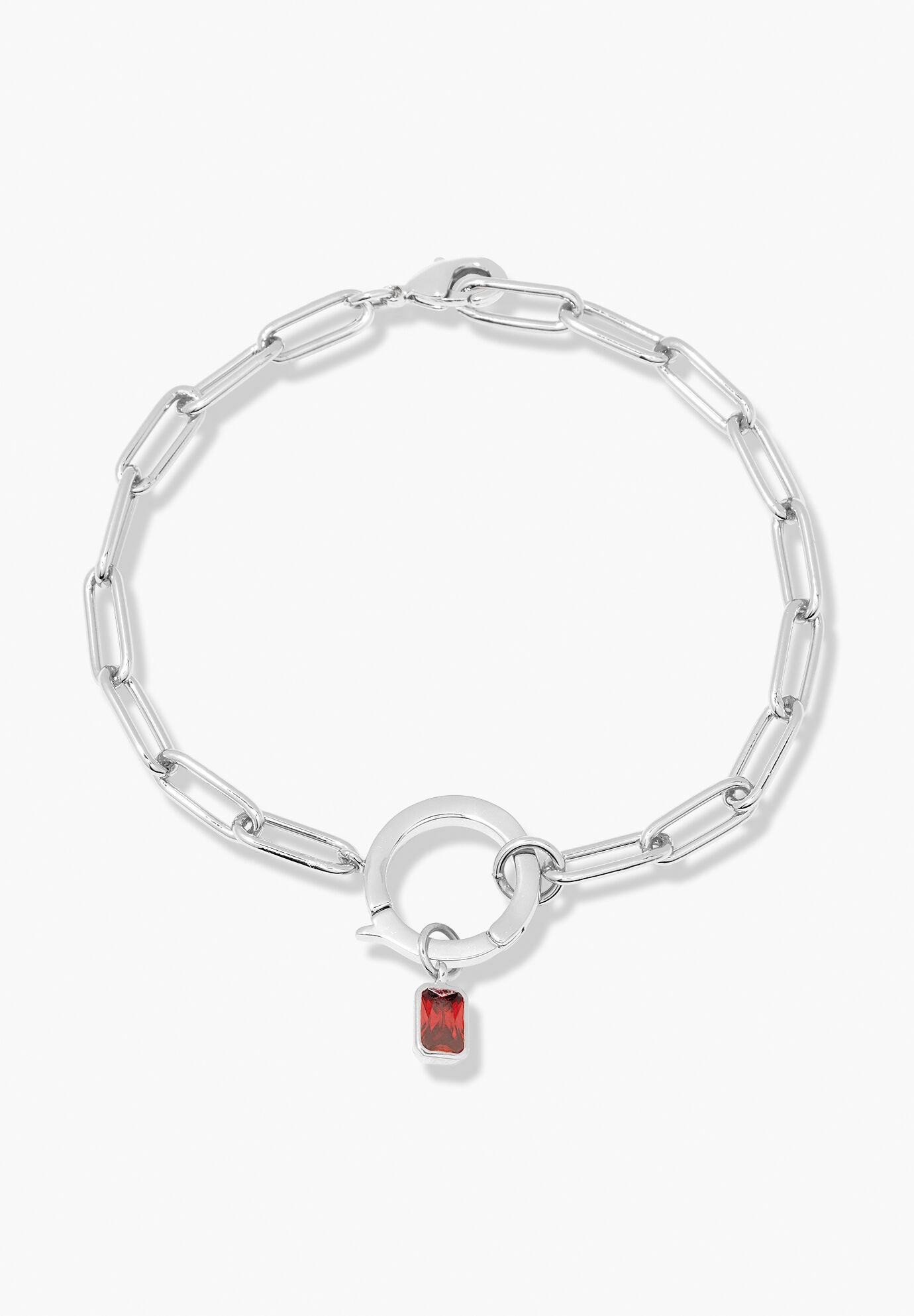 Colette Silver Birthstone Bracelet, JANUARY, hi-res image number 0