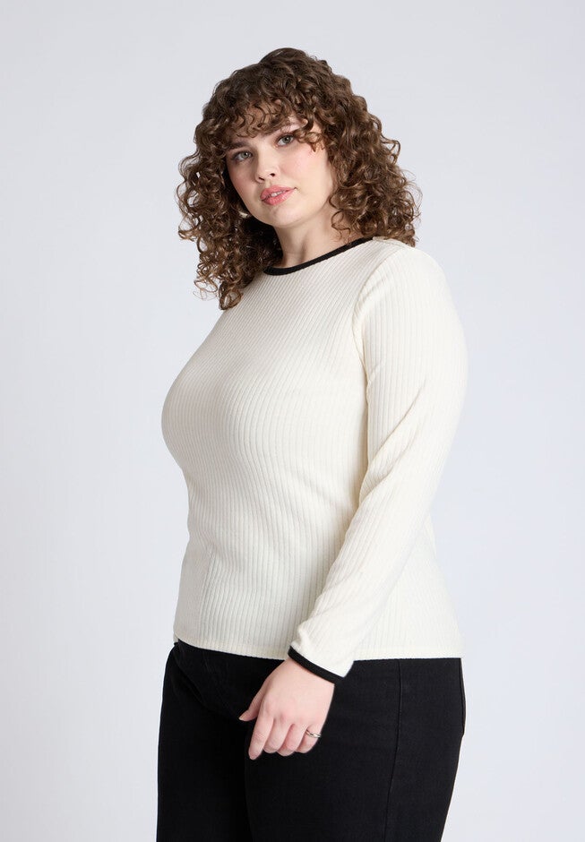 Contrast Trim Top, SUGAR SWIZZLE, hi-res image number null