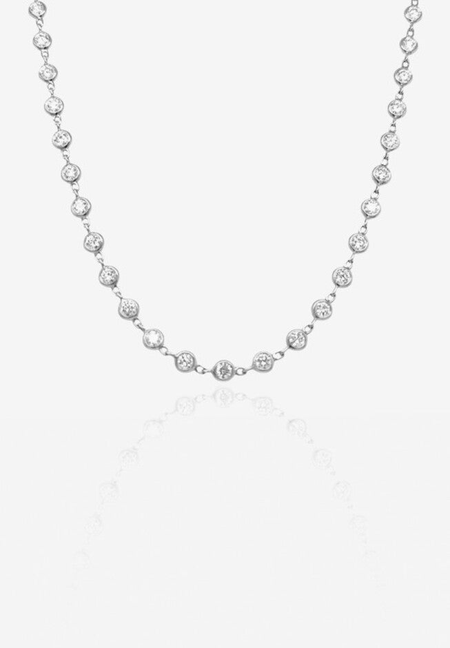 Chloe Silver Necklace, SILVER, hi-res image number 0