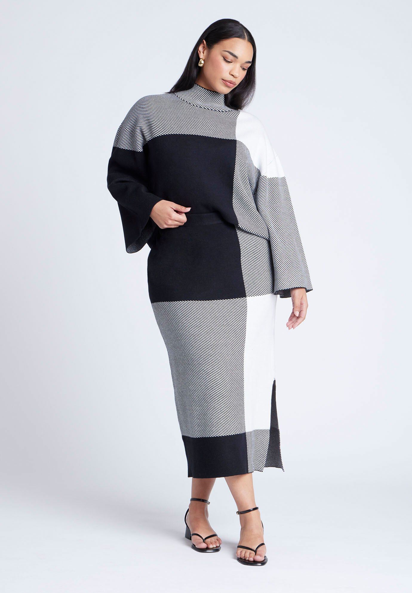 Intarsia Sweater Skirt