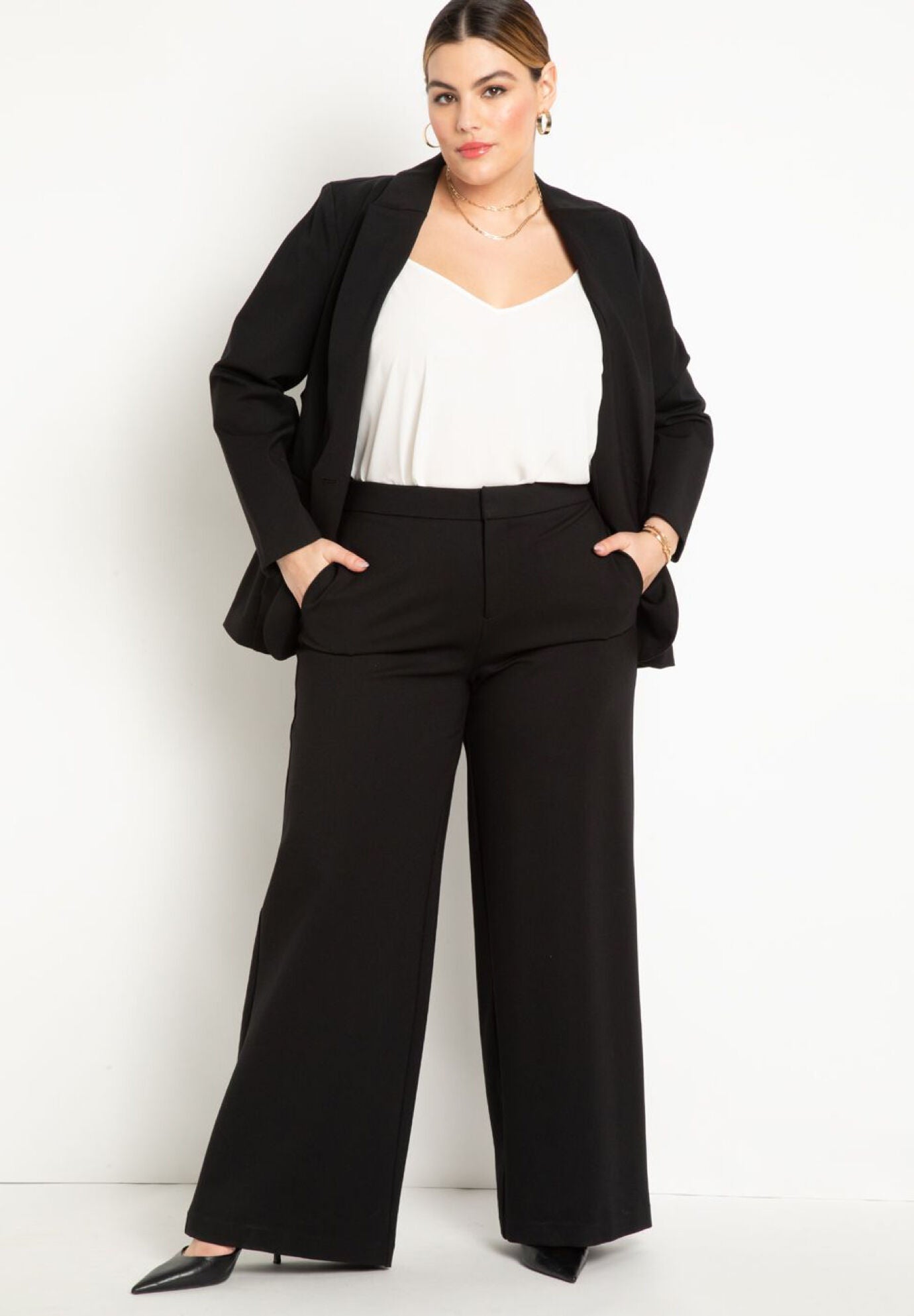  The Ultimate Stretch Wide Leg Pant, TOTALLY BLACK, hi-res image number 0