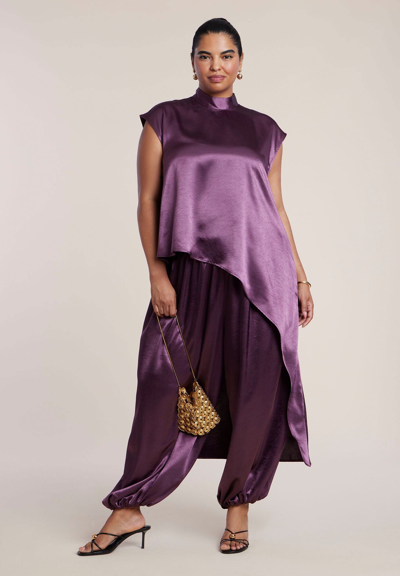 Satin Balloon Pant, WINTER BLOOM, hi-res image number 0