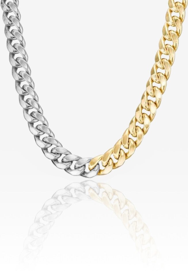 Anna Two-Tone Necklace, GOLD SILVER, hi-res image number 0