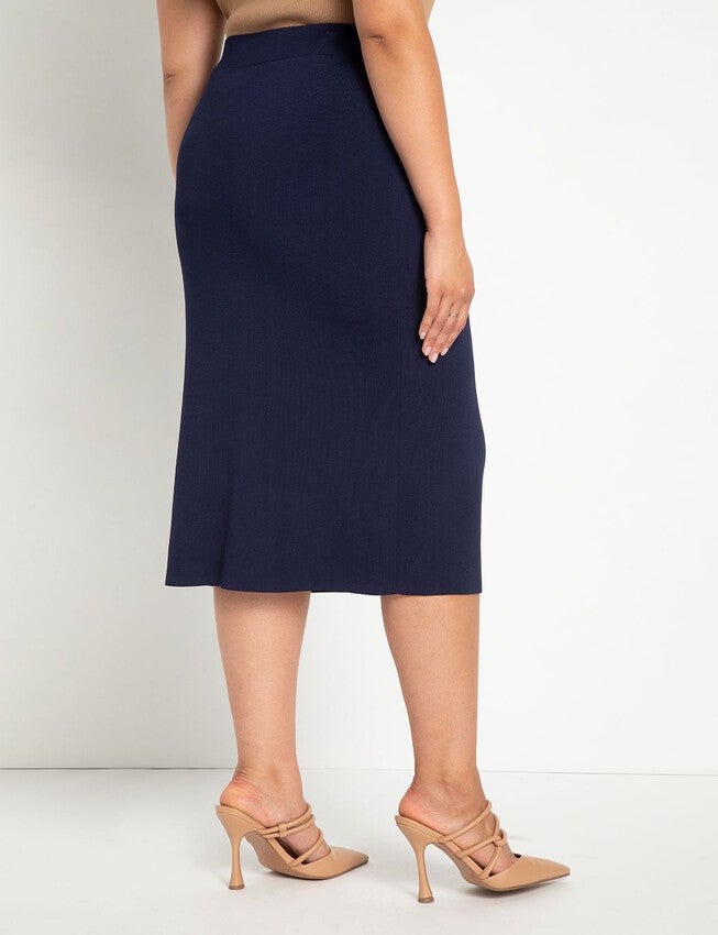Tie Waist Midi Skirt, EVENING BLUE, alternate image number null