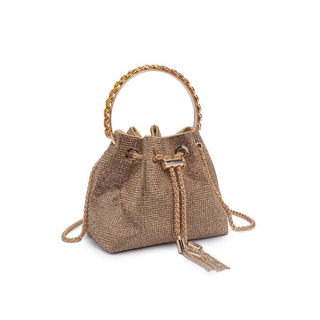 Vontrice Rhinestone Evening Bag, GOLD, on-hover image number 1