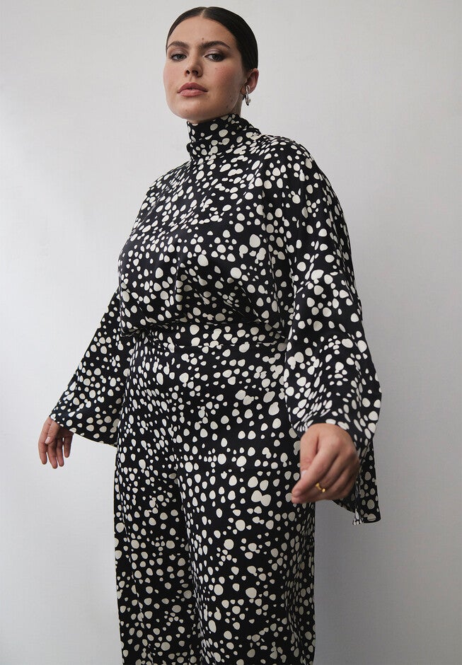 Relaxed Leg Trouser, ORGANIC DOT, hi-res image number null