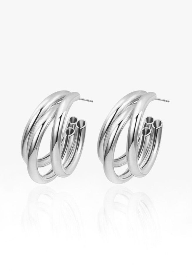 Dora Silver Earrings, SILVER, hi-res image number 0
