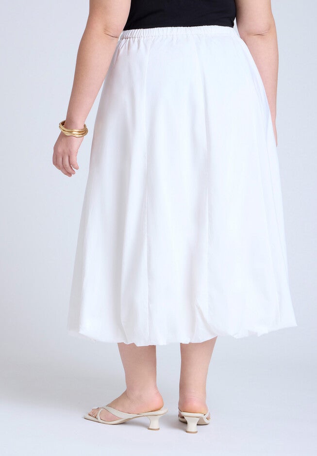 Maxi Bubble Skirt, BRIGHT WHITE, alternate image number null