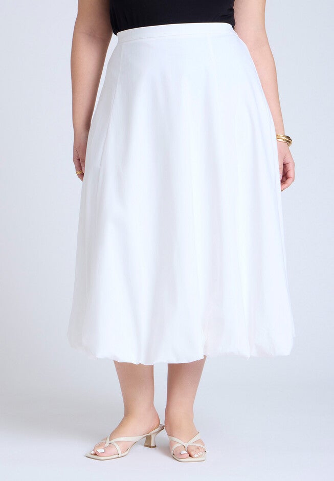 Maxi Bubble Skirt, BRIGHT WHITE, on-hover image number null