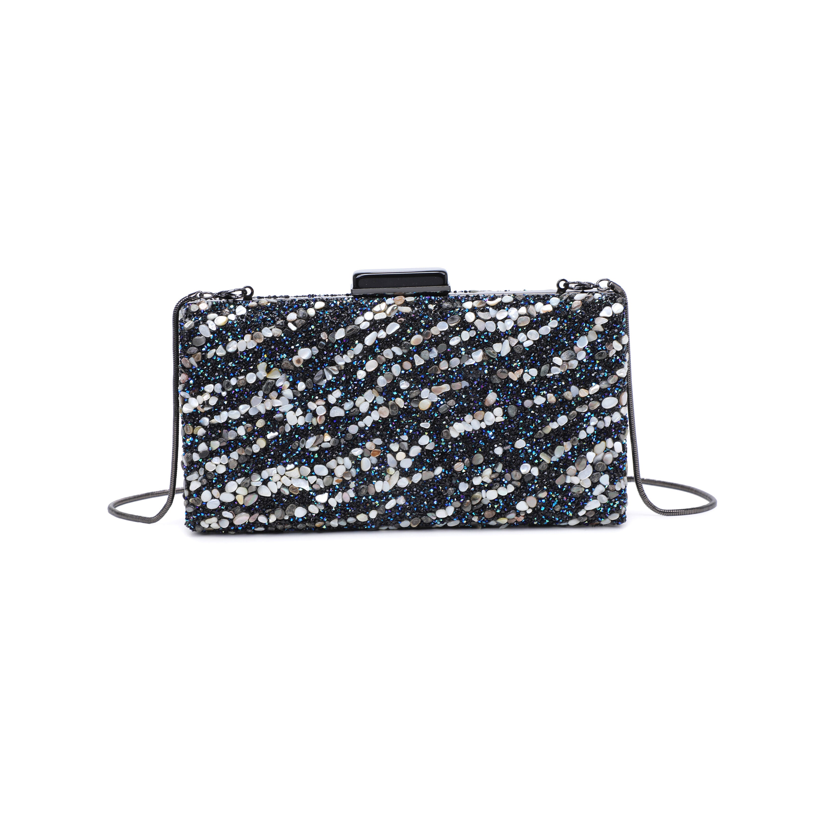 Eliza Rhinestone Evening Bag, BLACK, hi-res image number 0