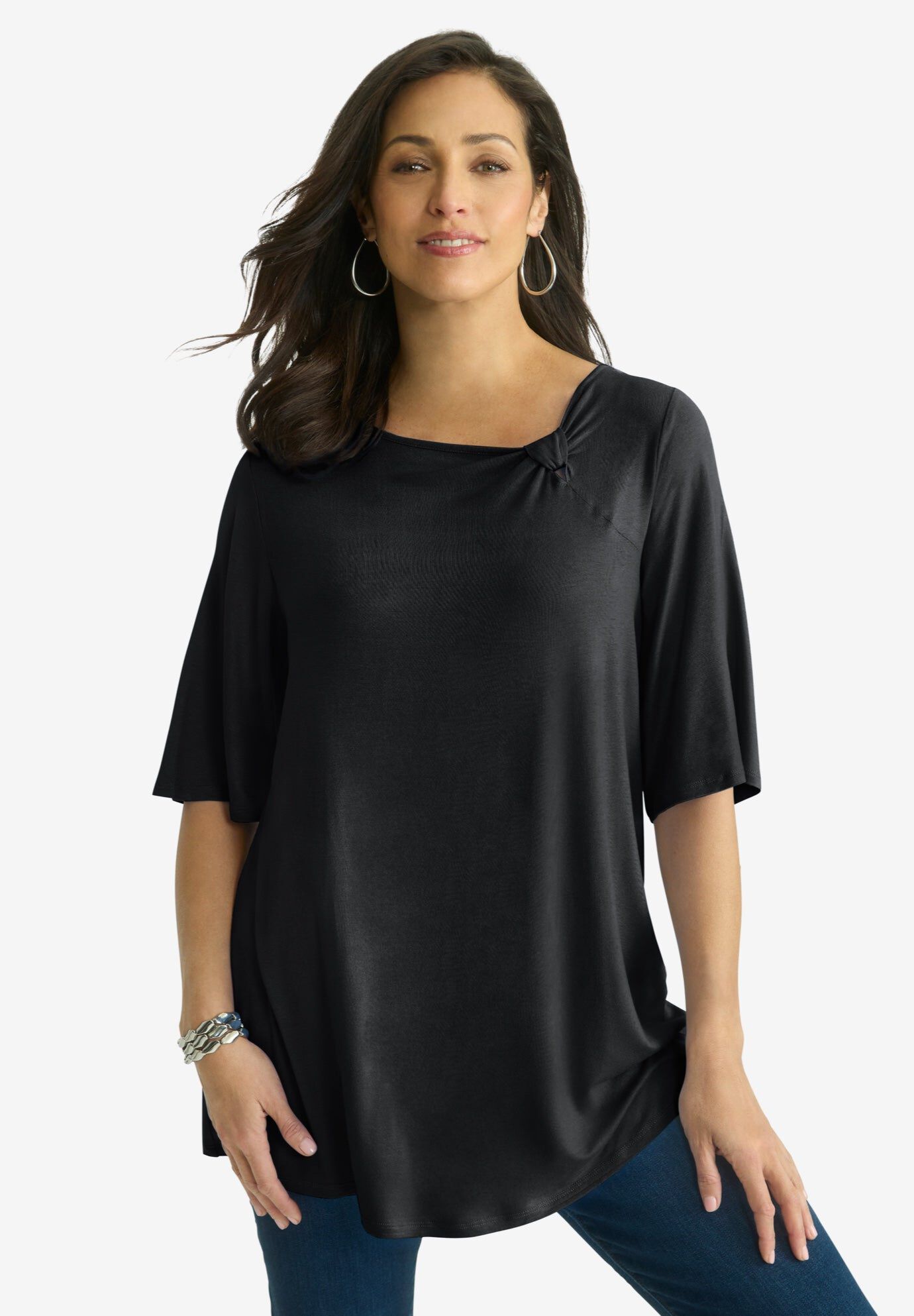 Twisted single layer tunic main image 1