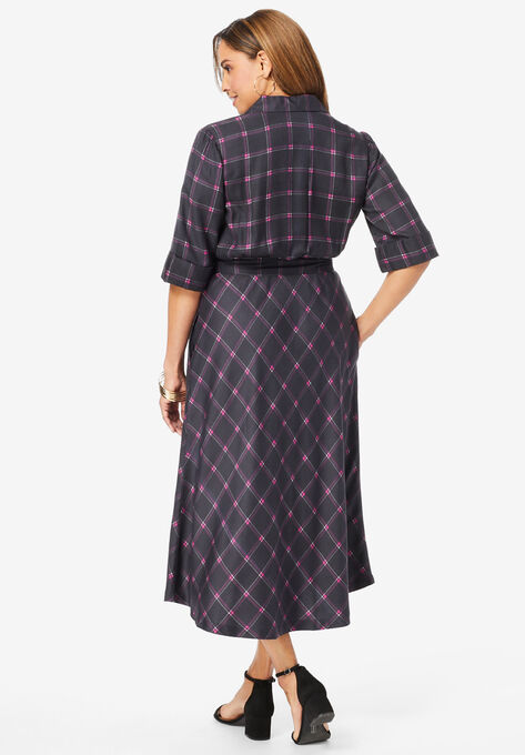 Rayon Shirt Dress, , on-hover image number null
