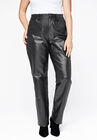 Straight Leg Leather Pants, , alternate image number null