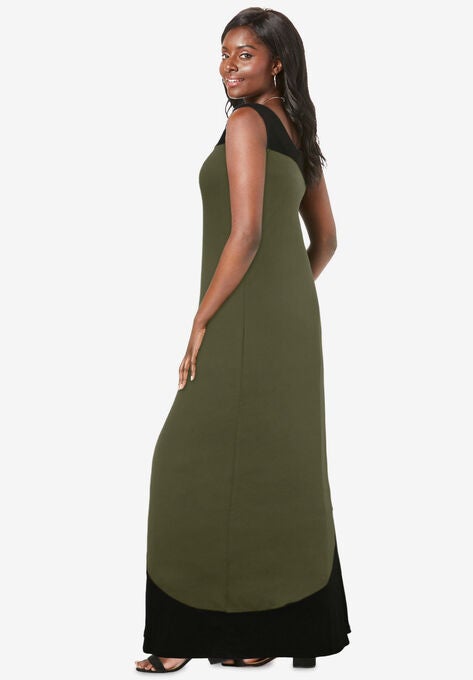 Sleeveless Maxi Dress, , alternate image number null