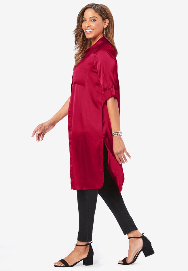 Satin Mega Tunic, , alternate image number null
