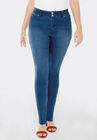 Tummy-Control Skinny Jeans, MEDIUM STONEWASH, hi-res image number 0