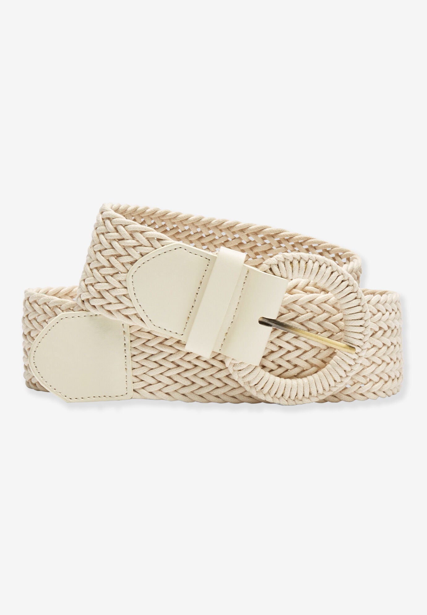 Braided Belt, IVORY, hi-res image number 0