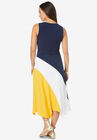 Asymmetric Side-Tie Midi Dress, , on-hover image number 1