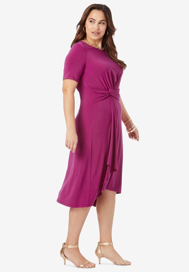 Asymmetrical Hem Dress, , alternate image number null