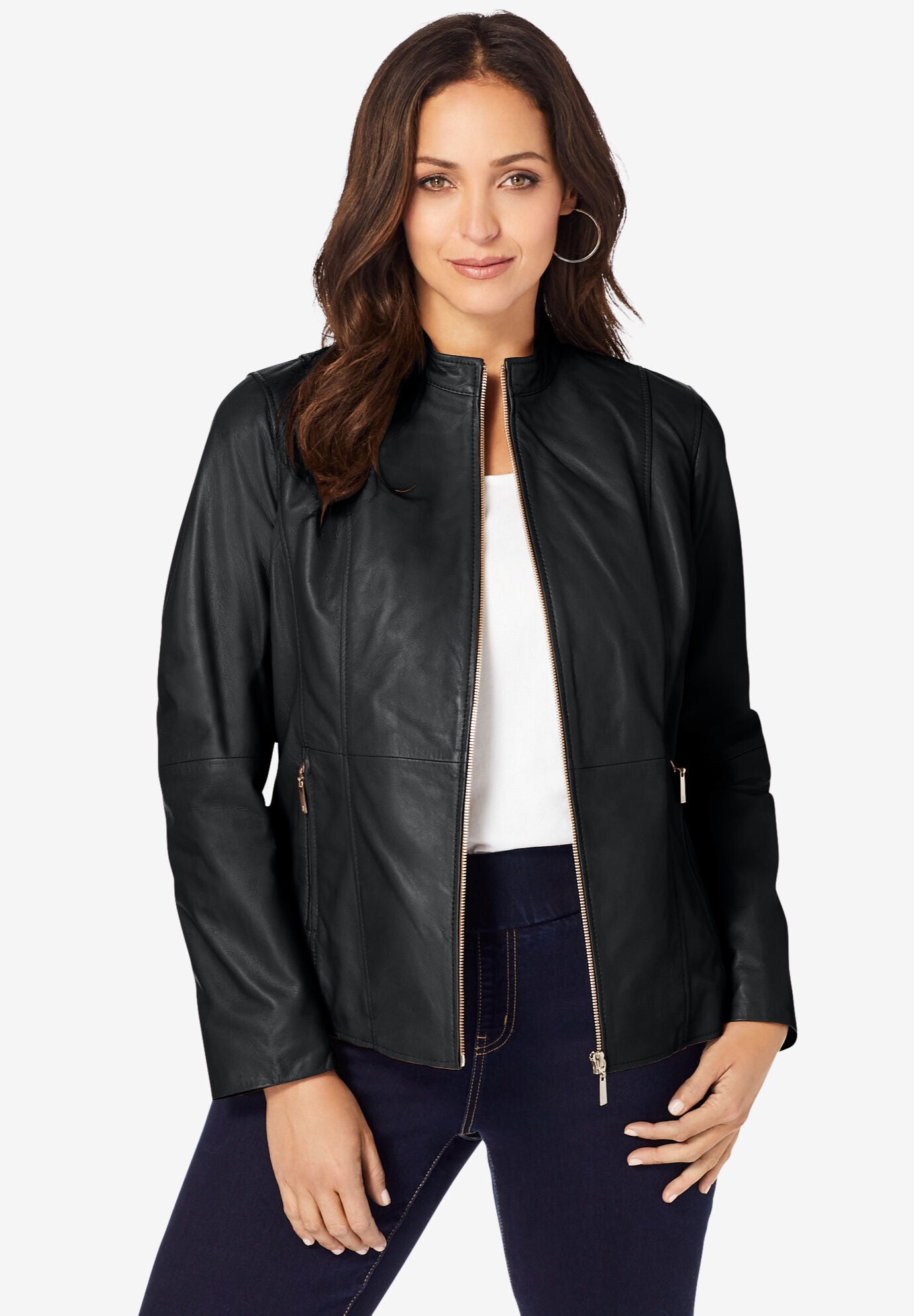 plus size leather jackets cheap