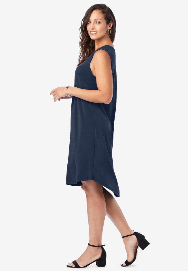 Square Neck Knit Dress, , alternate image number 2